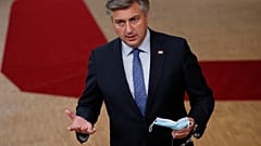 Andrej Plenkovic had been self-isolating for two days after his wife had tested positive for the coronavirus.