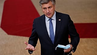 Andrej Plenkovic had been self-isolating for two days after his wife had tested positive for the coronavirus.