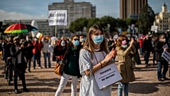 Manifestación en Madrid para pedir más medios para la sanidad pública