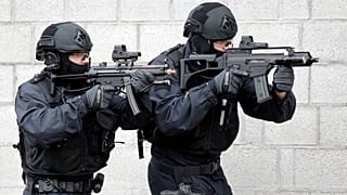 Tatbikat yapan Alman polisi (arşiv)