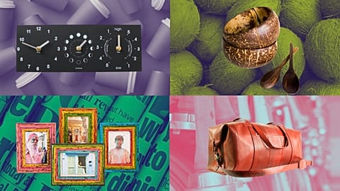 Gifts made from recycled or repurposed materials.