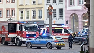 Les lieux du drame, dans le centre-ville de Trèves - Rhénanie-Palatinat, Allemagne -, le 1er décembre 2020