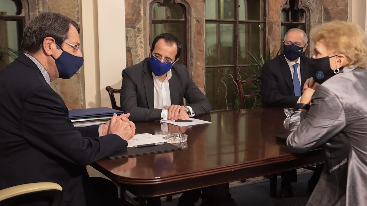 UN envoy Jane Holl Lute meets Cyprus Republic President Nicos Anastasiades