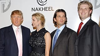 Donald Trump, kızı Ivanka Trump, büyük oğlu Donald Trump Jr ve diğer oğlu Eric Trump (AP) 