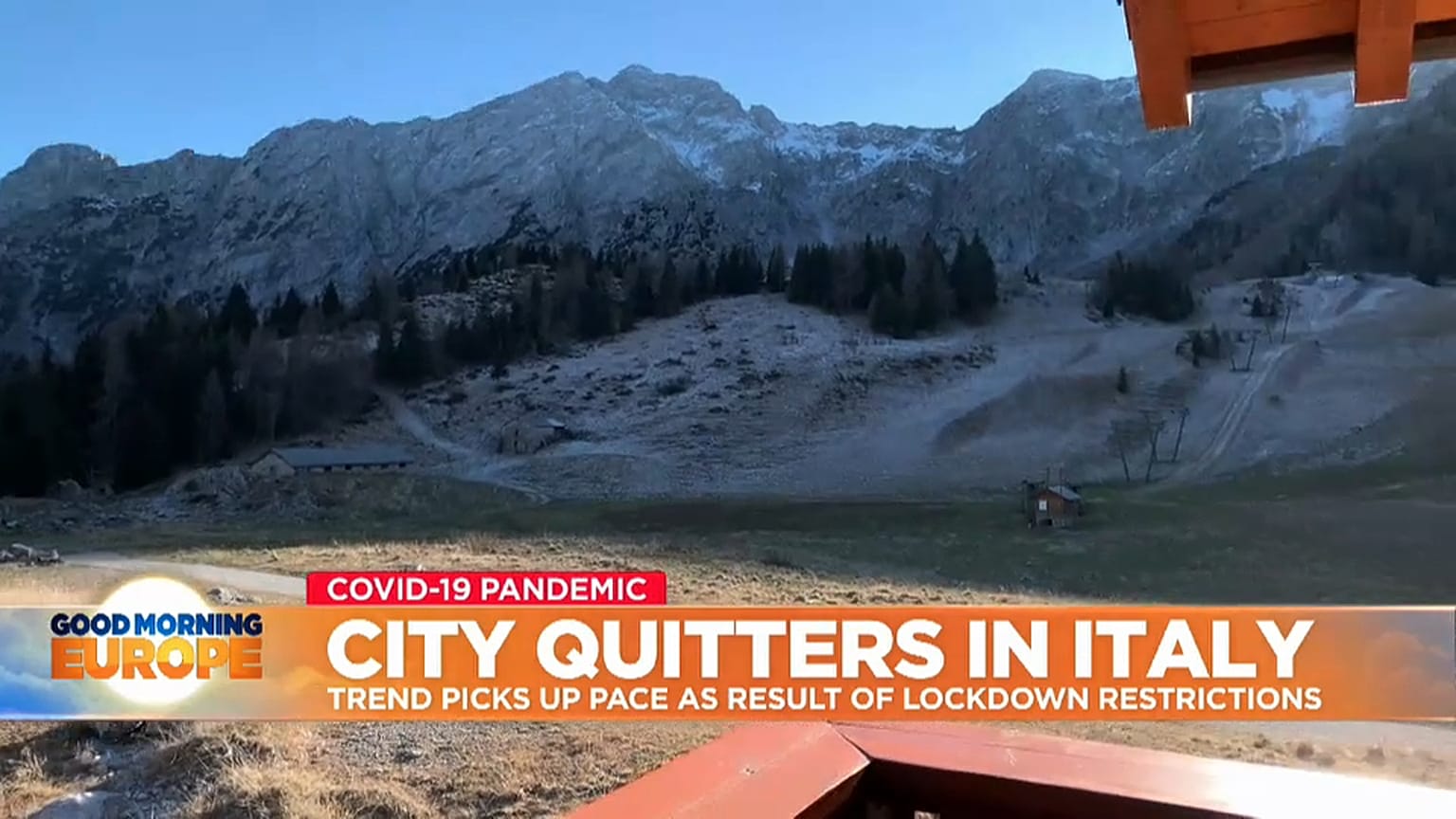 Mountain village of San Simone in Northern Italy