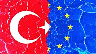Türkiye ve AB bayrakları