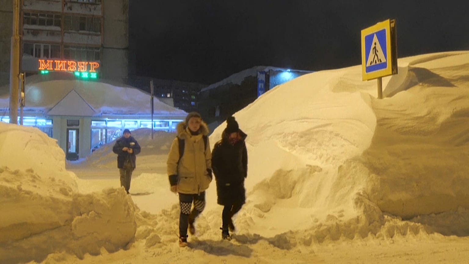 Szene aus Norilsk. 