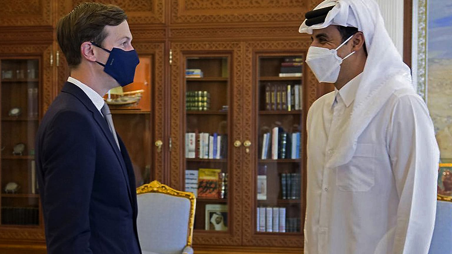 جاريد كوشنر وأمير قطر 