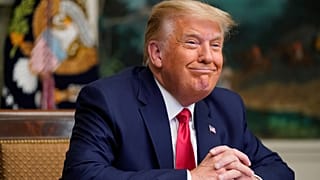 Donald Trump en visioconférence à la Maison Blanche lors de la fête de Thanksgiving, le 26 novembre 2020
