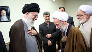دیدار مصباح یزدی با علی خامنه ای 