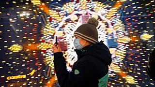 Junger Mann in Moskau