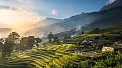 Sapa, Vietnam where visitors can stay with communities instead of hotels.