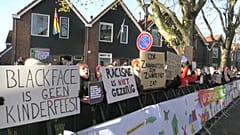 Protesters against the Black Pete character in Zaanstad, Netherlands 2018