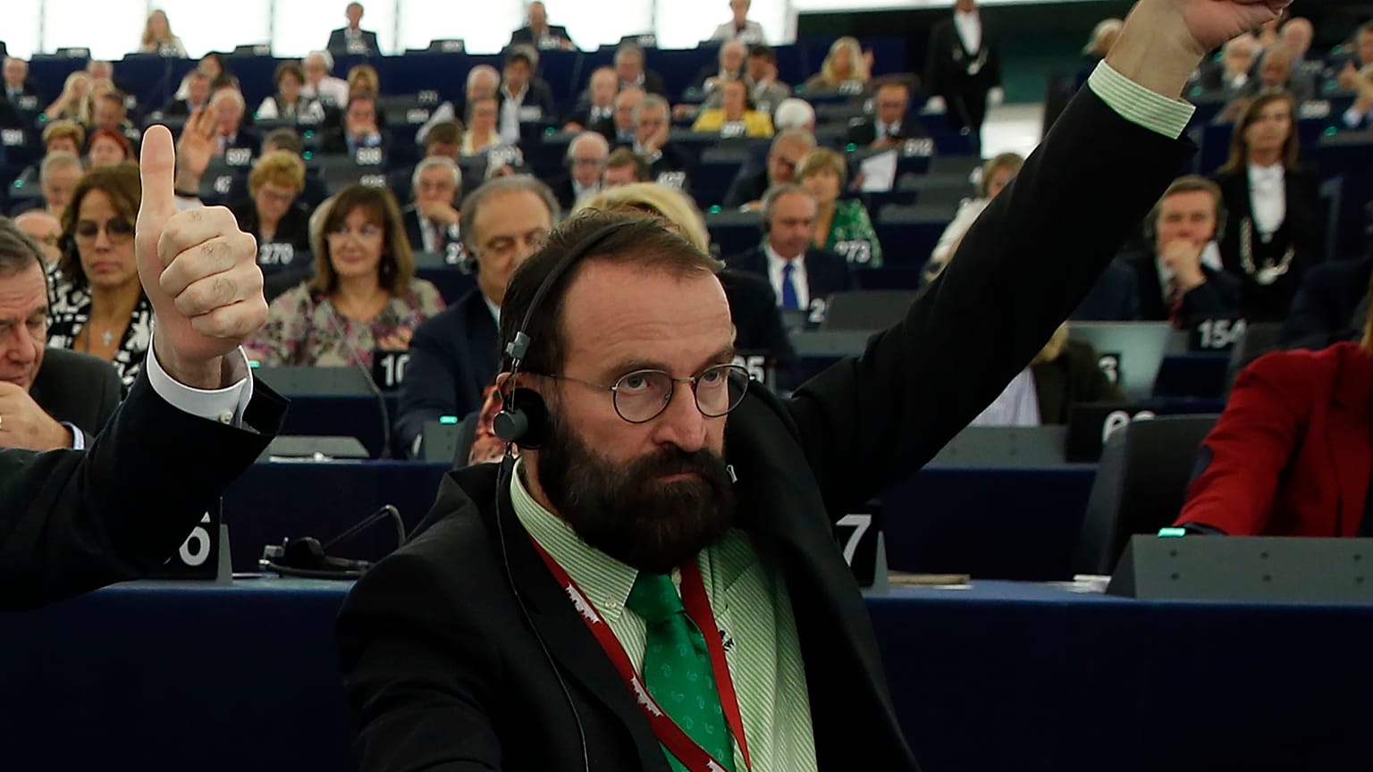 (illusztráció) Szájer József az EP ülésén 2016-ban