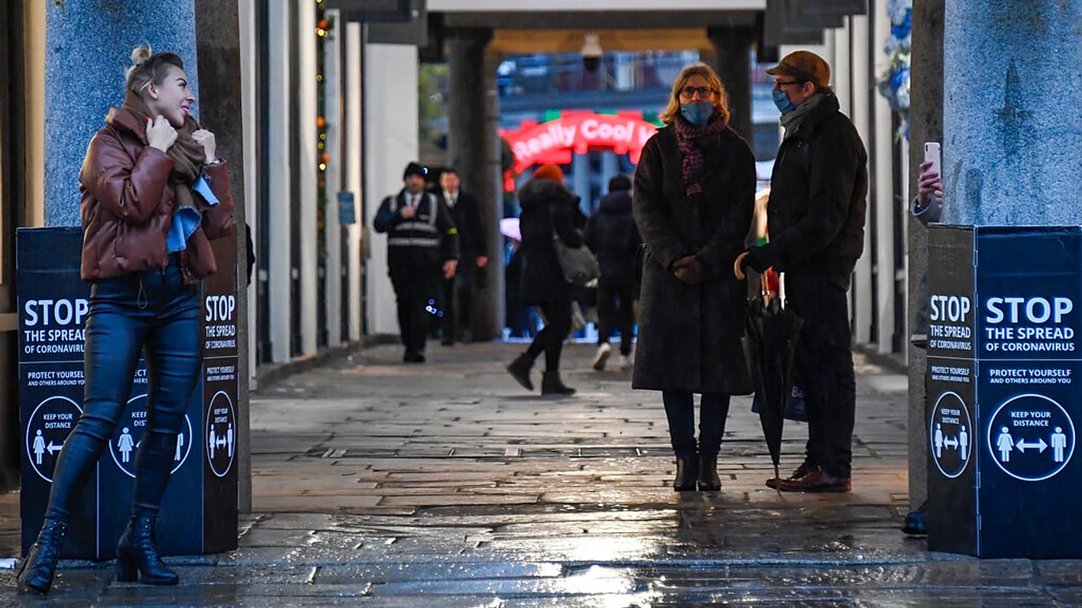 People walking in Covent Garden, London