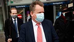 Britain's chief negotiator David Frost arrives in Brussels for Brexit talks. December 6, 2020.
