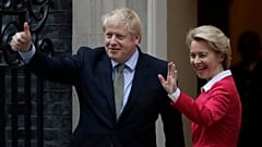AB Komisyonu Başkanı Ursula von der Leyen, İngiltere Başbakanı Boris Johnson 