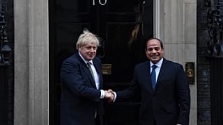 İngiltere Başbakanı Boris Johnson, Mısır Cumhurbaşkanı Abdulfettah el Sisi (21 Ocak 2020/ arşiv) 