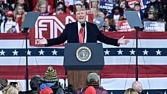 Donald Trump a szombati kampányrendezvényen Georgia államban