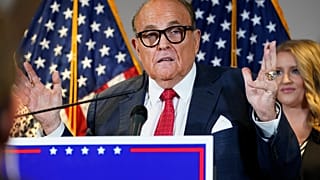 File photo: Rudy Giuliani speaks during a news conference at the Republican National Committee headquarters, in Washington. Nov. 19, 2020.