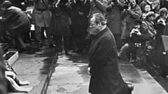 Willy Brandts Kniefall in Warschau am 7. Dezember 1970 