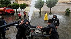 سیلاب در منطقه کمپلو شهر اهواز