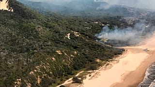 Incêndio na ilha de Fraser