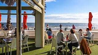 Melbourne'de St Kilda Plajı