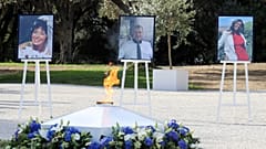حفل تكريم ضحايا ثلاثة في الهجوم على كنيسة نوتردام في مدينة نيس الفرنسية. 2020/12/07 