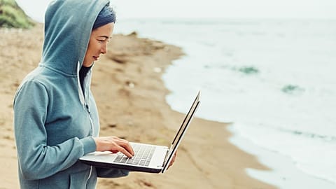 Imagine being able to leave behind fluorescently lit offices for beach-based work. 