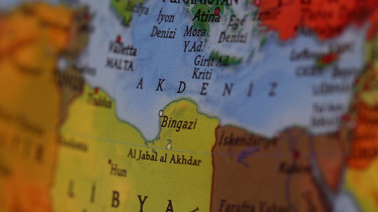 Libya haritası
