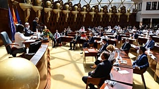 North Macedonia's parliament - the country is trying to become a new EU member state