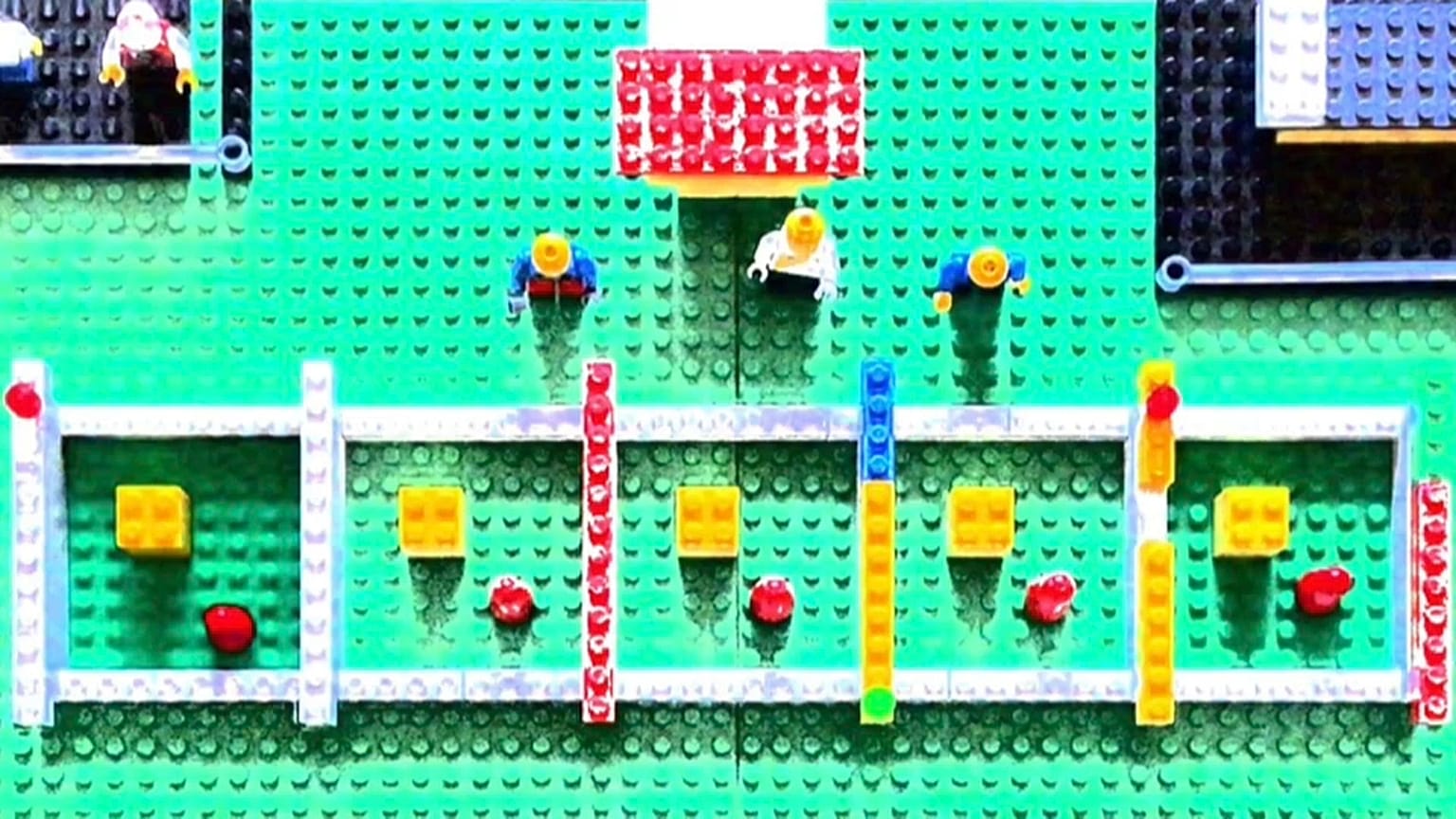Berliner Impfzentrum im Lego-Format