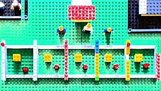 Berliner Impfzentrum im Lego-Format