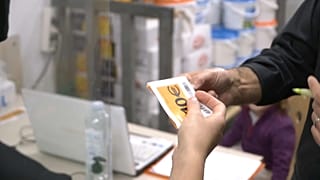 Voucher given for food in a charity