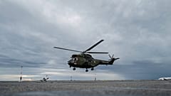 Fransa'da bir kurtarma helikopteri 