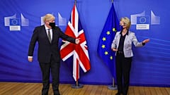 UK Prime Minister Boris Johnson and European Commission president Ursula von der Leyen
