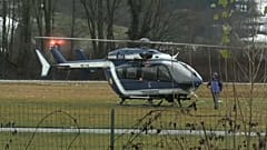 Polizeihubschrauber in Albertville