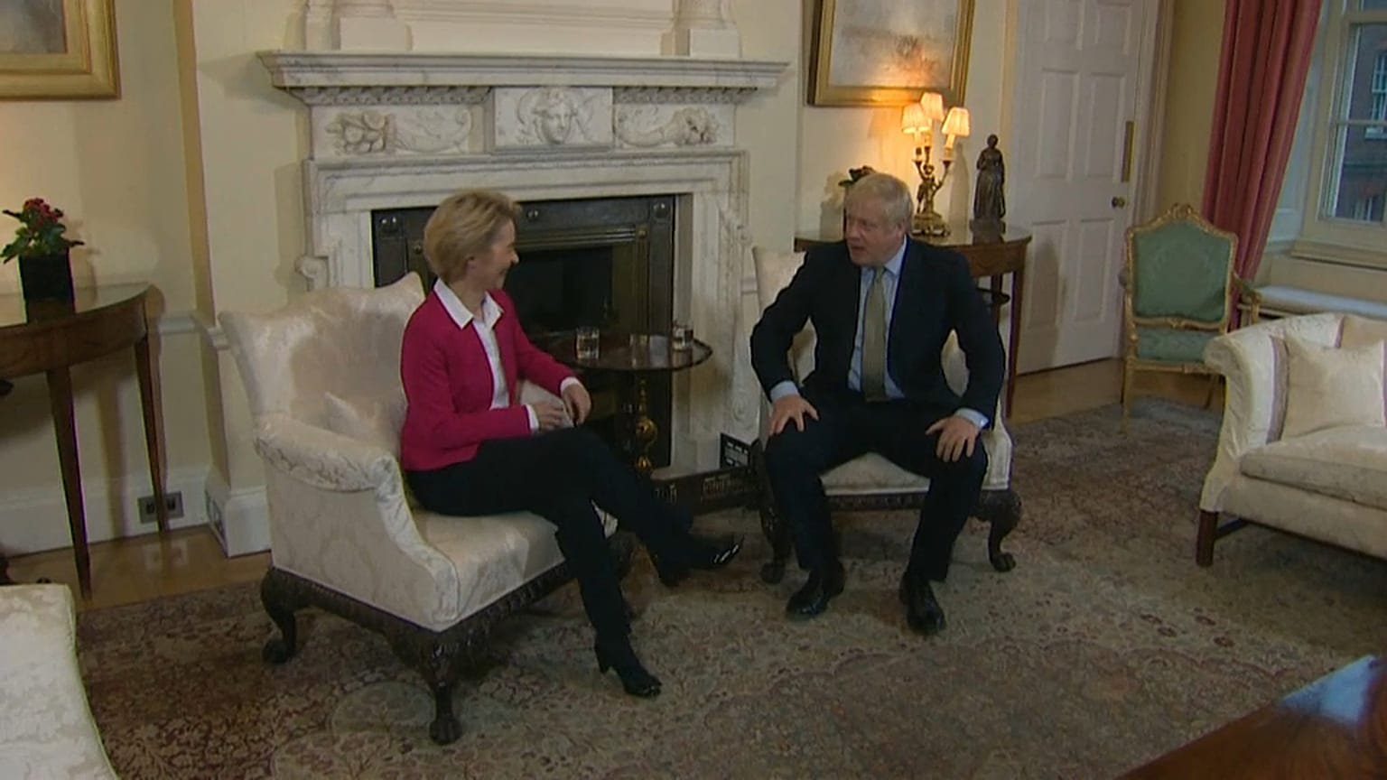 Ursula von der Leyen e Boris Johnson