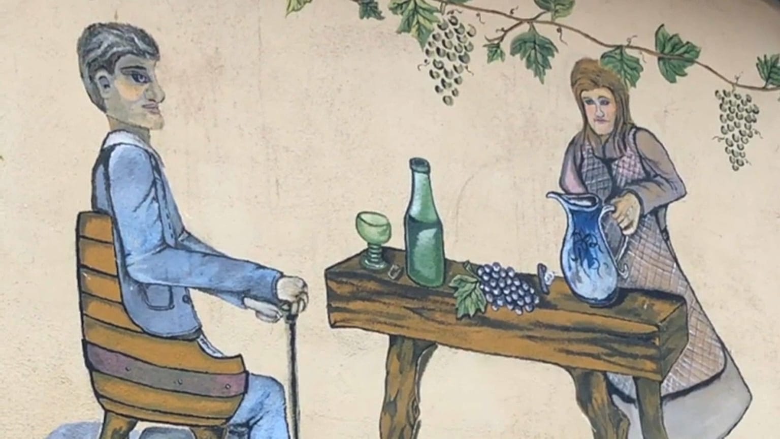 Detalle de una taberna típica de Renania-Palatinado, Alemania, 10/12/2020