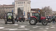 Moldau: Landwirte protestieren mit ihren Traktoren gegen die Regierung