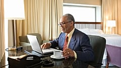 Working from hotels to avoid the distraction from home is a travel trend of 2021.