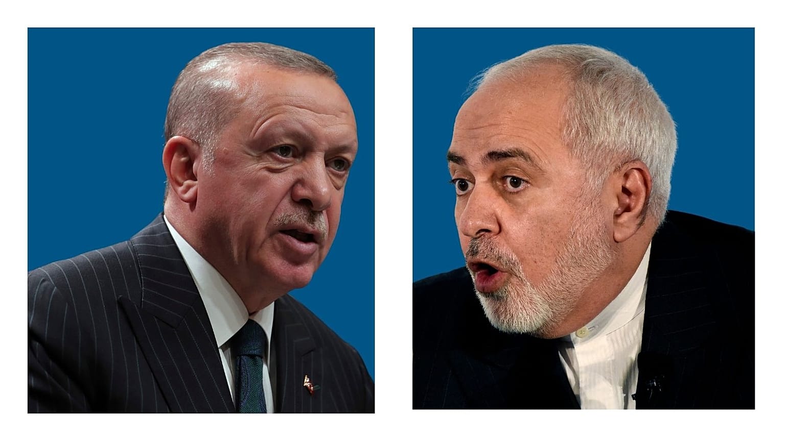 رجب طیب اردوغان، رئیس جمهوری ترکیه و جواد ظریف، وزیر امور خارجه ایران