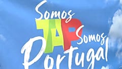Faixa utilizada nos protestos em Lisboa