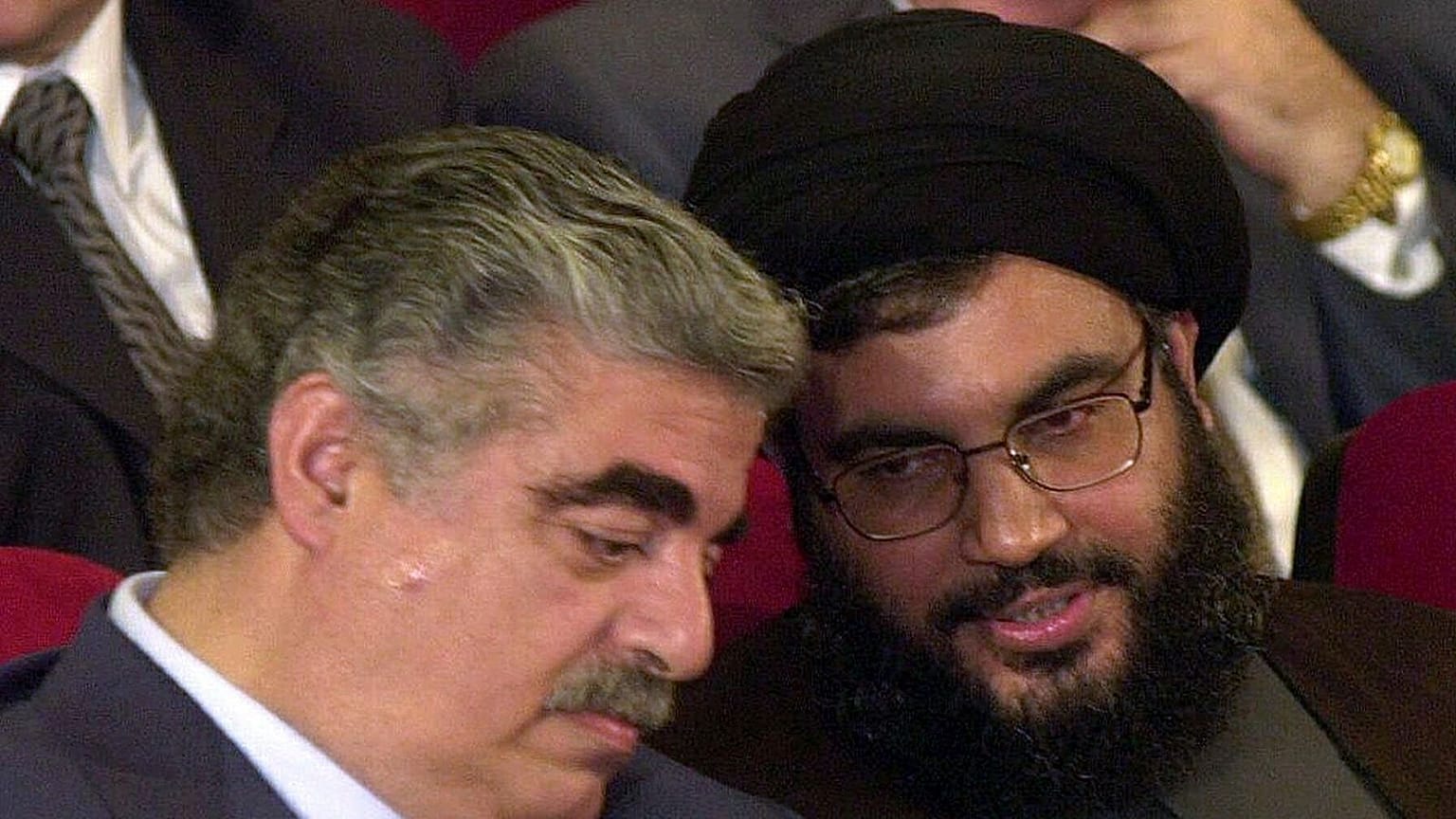 حسن نصرالله و رفیق حریری