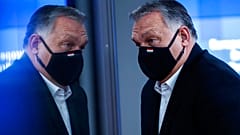 Orbán Viktor a brüsszeli uniós csúcson 2020. december 11-én