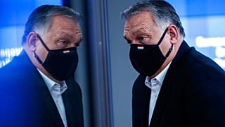 Orbán Viktor a brüsszeli uniós csúcson 2020. december 11-én