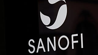 The logo of French drug maker Sanofi is pictured at the company's headquarters, in Paris, Monday, Nov. 30, 2020.