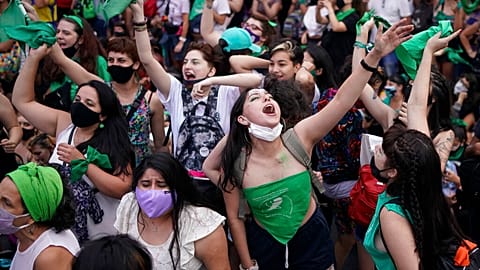 Des militantes pro-avortement en Argentine