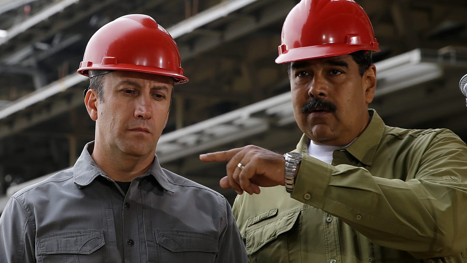 Venezuela Petrol Bakanı Tareck El Aissami ve Devlet Başkanı Nicolas Maduro